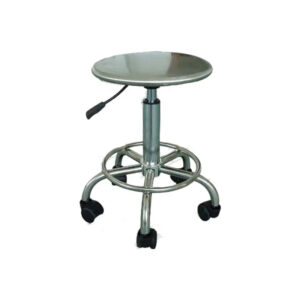 Stainless Steel Structure Lab Stool Round Cushion Adjustable Chair For Office And Laboratory Use